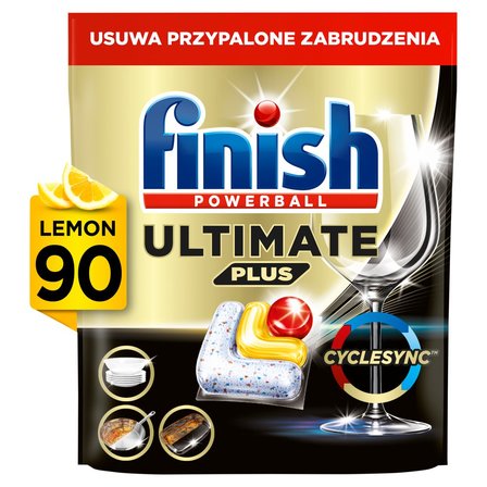 Finish Ultimate Plus Lemon Kapsułki do mycia naczyń w zmywarce 1098 g (90 sztuk) (12)