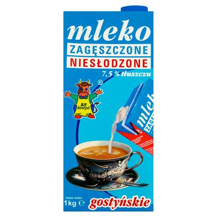 SM Gostyń Mleko gostyńskie zagęszczone niesłodzone 7,5% 1 kg (1)