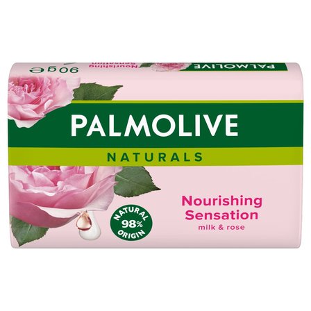 Palmolive Naturals Mydło w kostce Mleko i Róża, 90 g (1)