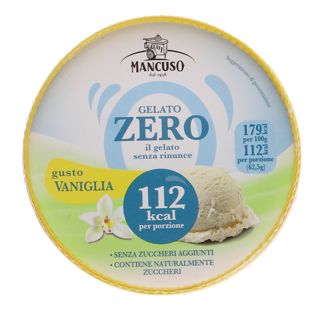 Mancuso zero  lody waniliowe ze substancją słodzącą 250g/400ml (1)