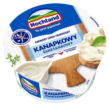 Hochland Kanapkowy kremowy serek twarogowy śmietankowy 130 g (1)