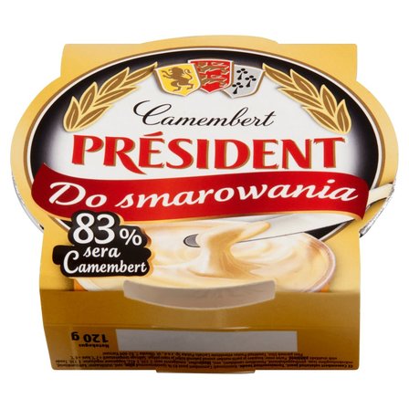 Président Ser topiony Camembert do smarowania 120 g (2)