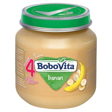 BoboVita Banan po 4 miesiącu 125 g (1)