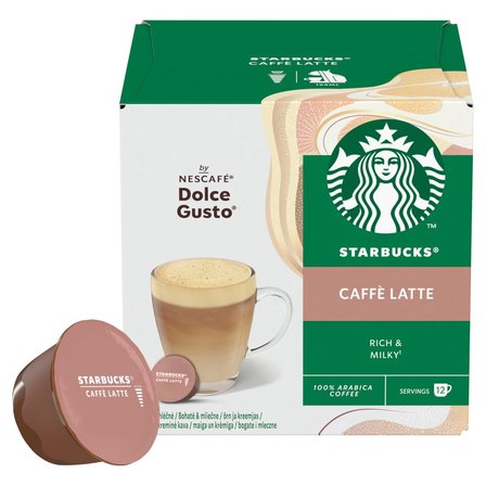 Starbucks Caffè Latte Pełne mleko w proszku z kawą 121,2 g (12 x 10,1 g) (3)