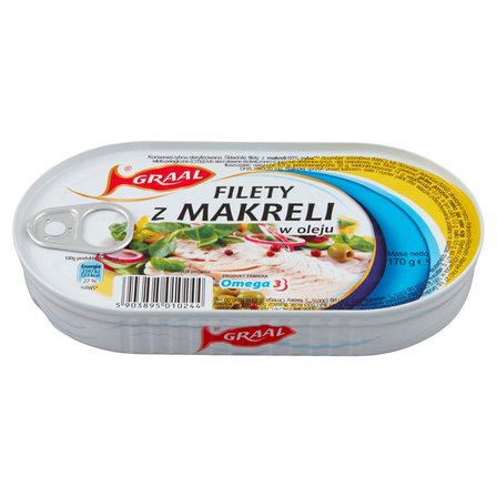 Graal Filety z makreli w oleju 170 g (2)