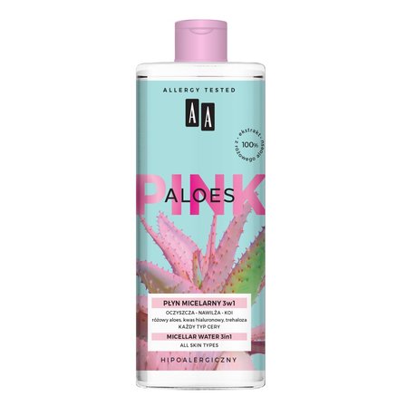 AA Aloes Pink płyn micelarny 3w1 400 ml (1)