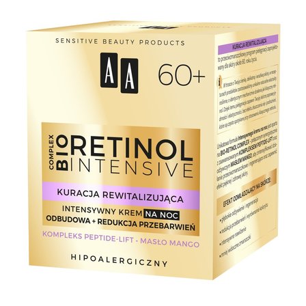 AA Retinol Intensive 60+ intensywny krem na noc odbudowa+redukcja przebarwień 50 ml (5)