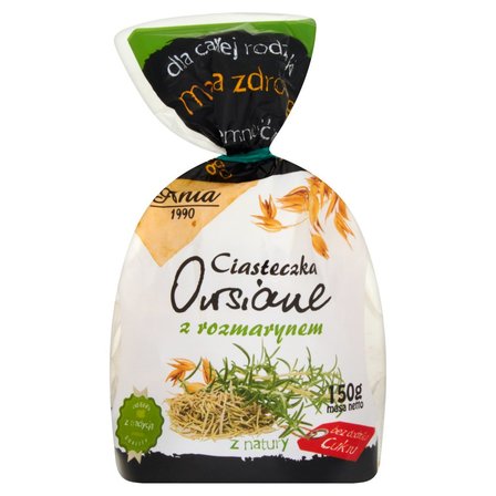 Ania Ciasteczka owsiane z rozmarynem 150 g (1)