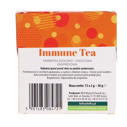 Bi fix immune tea herbatka ziołowo- owocowa ekspresowa 15x2g = 20 g (2)