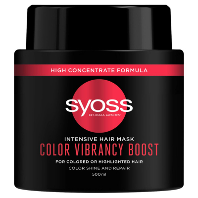 Syoss Color Vibrancy Boost Intensywnie regenerująca maska do włosów 500 ml (1)