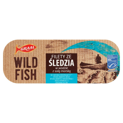 Graal Wild Fish Filety ze śledzia w wodzie z solą morską 120 g (1)