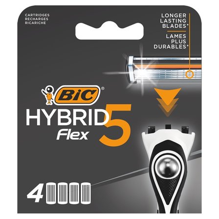 BIC Hybrid Flex 5 5-ostrzowe wkłady do maszynki do golenia 4 sztuki (1)