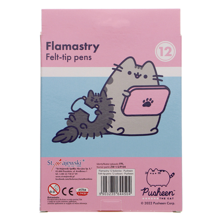 Pusheen flamastry 12 sztuk (2)