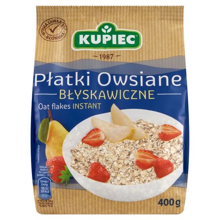 Kupiec Płatki owsiane błyskawiczne 400 g (1)