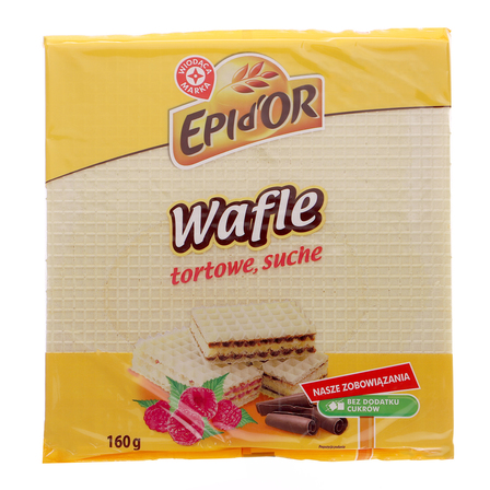 Wiodąca marka wafle tortowe suche 160g (1)