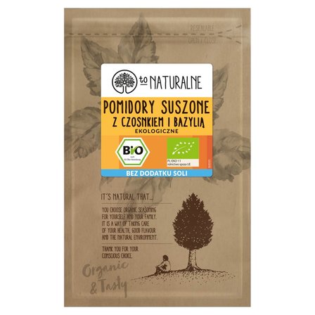 To Naturalne Pomidory suszone z czosnkiem niedźwiedzim ekologiczne 20 g (1)