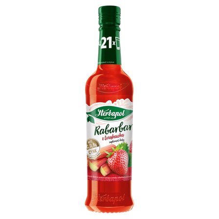 Herbapol Suplement diety rabarbar z truskawką 420 ml (1)