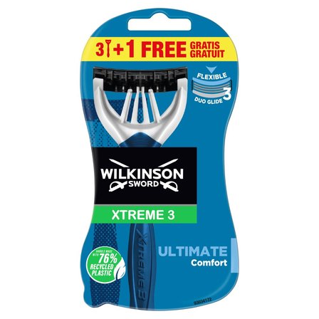 Wilkinson Sword Xtreme3 Ultimate Jednorazowe maszynki do golenia 4 sztuki (1)