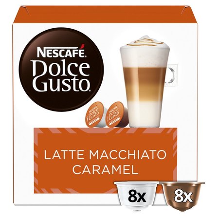 Nescafé Dolce Gusto Latte Macchiato Caramel Palona kawa mielona 145,6 g (8 x 13,2 g i 8 x 5 g) (4)