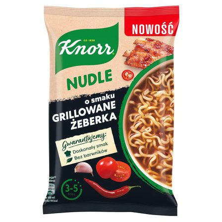 Knorr Nudle Zupa-danie o smaku grillowane żeberka 71 g (1)