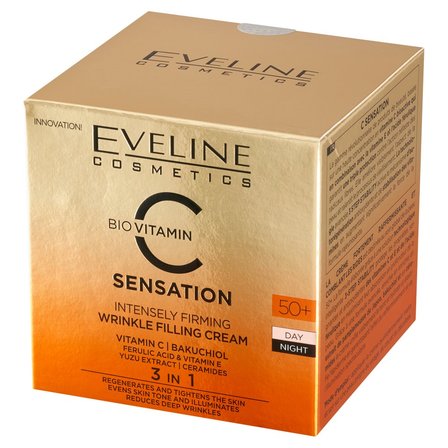 Eveline Cosmetics C Sensation Silnie ujędrniający krem wypełniający zmarszczki 50+ 50 ml (3)