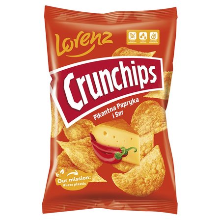 Crunchips Chipsy ziemniaczane pikantna papryka i ser 140 g (1)