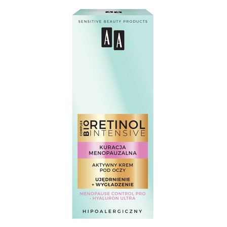 AA Retinol Intensive Kuracja Menopauzalna krem aktywny pod oczy ujędrnienie + wygładzenie 15 ml (4)