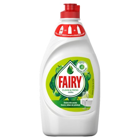 Fairy Clean & Fresh Jabłko Płyn do mycia naczyń 450 ml (1)