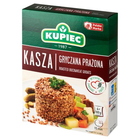 Kupiec Kasza gryczana prażona 400 g (4 x 100 g) (2)