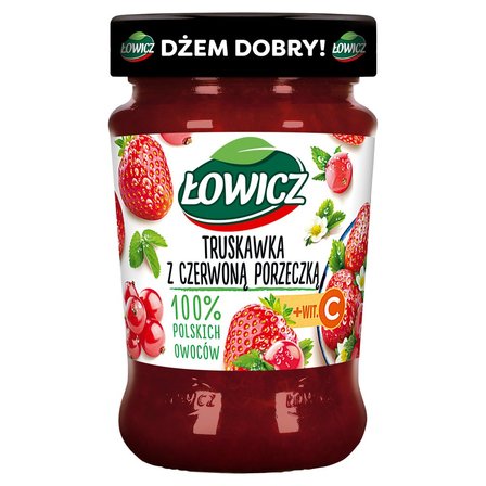 Łowicz Dżem truskawka z czerwoną porzeczką 280 g (2)