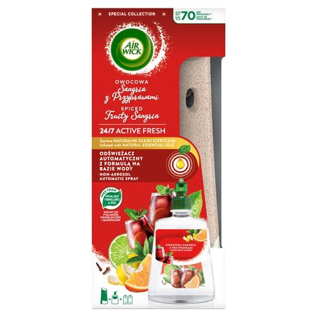 Air Wick Active Fresh Odświeżacz automatyczny owocowa sangria z przyprawami 228 ml (1)