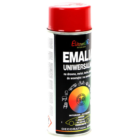 EUROCOLOR EMALIA UNIWERSALNA kolor czerwony 400ML (11)