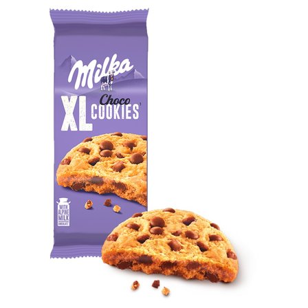 Milka XL Cookies Choco Ciastka z kawałkami czekolady mlecznej 184 g (3)