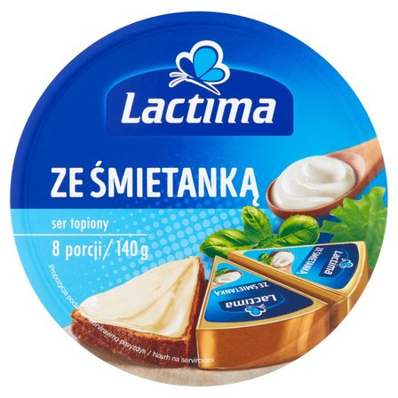 Lactima Ser topiony ze śmietanką 140 g (8 x 17,5 g) (1)