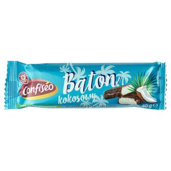 WM Baton kokosowy w czekoladzie mlecznej, bezglutenowy, 40g (1)