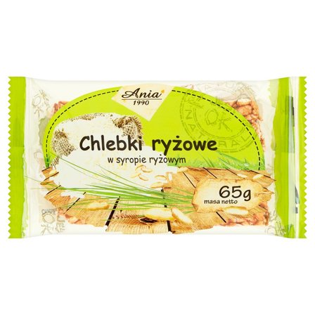 Ania Chlebki ryżowe w syropie ryżowym 65 g (1)