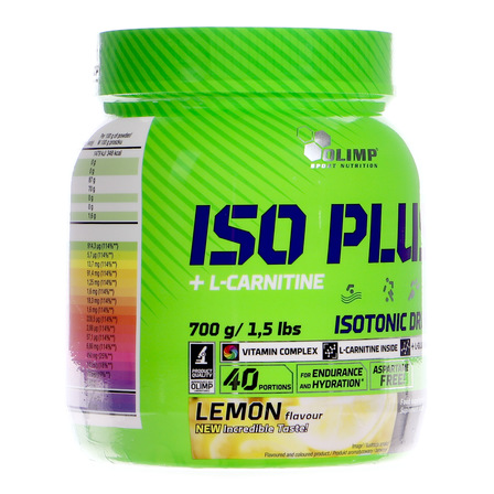 OLIMP ISO PLUS + L- CARNITINE LEMON 700G (11)