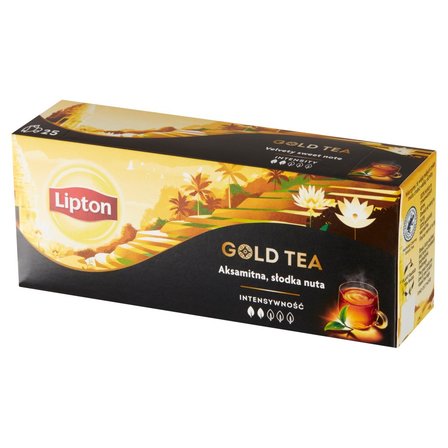 Lipton Gold Tea Herbata czarna aromatyzowana 37,5 g (25 torebek) (2)