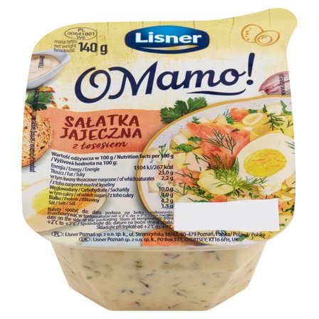 Lisner O Mamo! Sałatka jajeczna z łososiem 140 g (2)