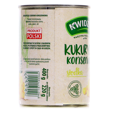 Kwidzyn Kukurydza konserwowa 400 g (5)