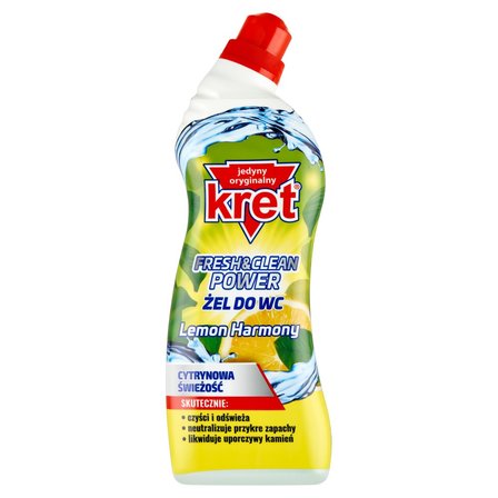 Kret Fresh & Clean Power Lemon Harmony Żel do WC 750 g (1)