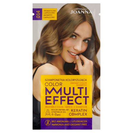 Joanna Multi Effect color Szamponetka koloryzująca aromatyczne cappuccino 014 35 g (1)