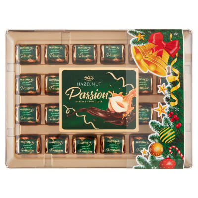 Vobro Hazelnut Passion Praliny z czekolady nadziewane kremem orzechowym i orzechem laskowym 290 g (1)
