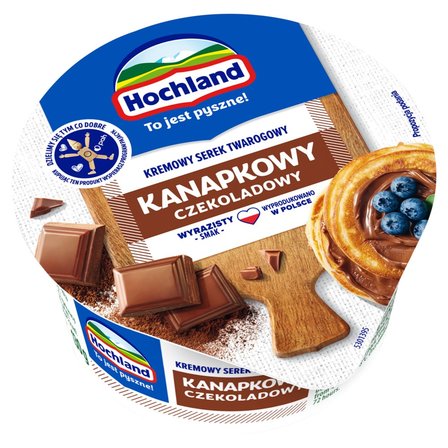 Hochland Kanapkowy kremowy serek twarogowy czekoladowy 130 g (1)