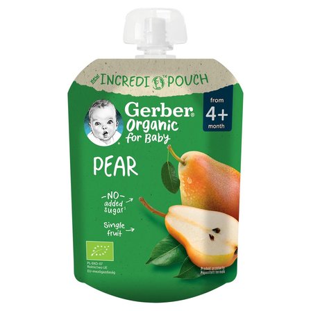 Gerber Organic Gruszka po 4. miesiącu 80 g (1)