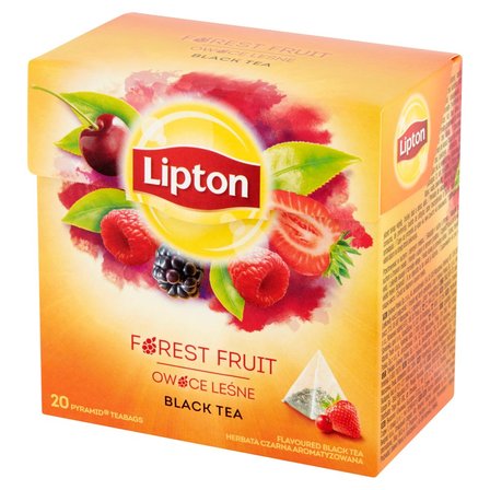 Lipton Herbata czarna aromatyzowana owoce leśne 34 g (20 torebek) (3)