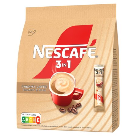 Nescafé 3in1 Creamy Latte Rozpuszczalny napój kawowy 150 g (10 x 15 g) (2)