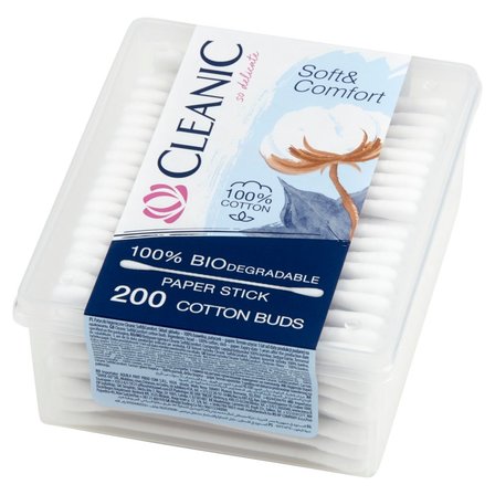 Cleanic Soft & Comfort Patyczki higieniczne 200 sztuk (2)