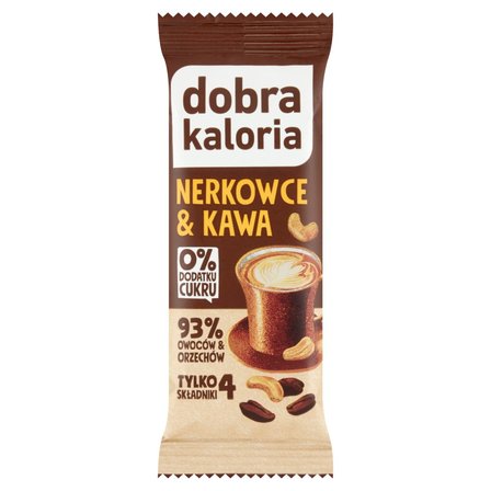 Dobra Kaloria Baton daktylowy nerkowce & kawa 35 g (1)