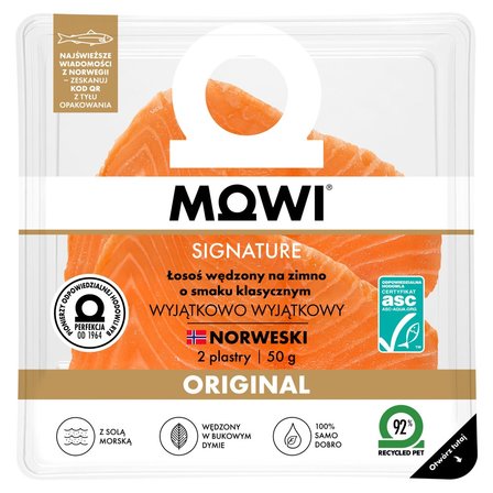 Mowi Signature Łosoś wędzony na zimno 50 g (1)